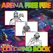 Arena Fire Free Coloring Book logo