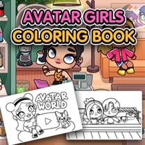 Avatar Girls Coloring Book logo