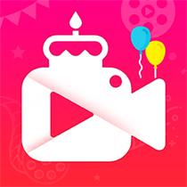 Birthday video maker logo