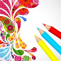 Coloring book for Mandala pages logo