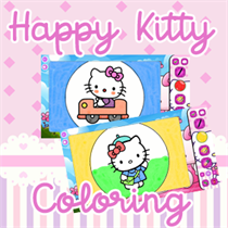 Happy Kitty Coloring Books logo