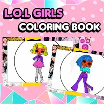 LoL Girls Coloring Book logo