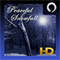 Peaceful snowfall In HD logo