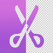 Photo background remove logo