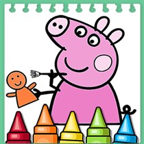 Pig Coloring book logo