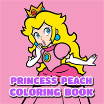 Princess Peach Coloring Book logo