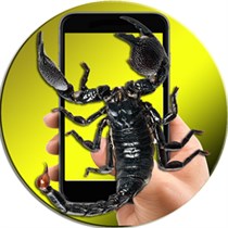 Scorpion On Hand screen Photo logo