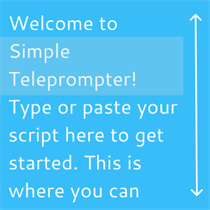 Simple teleprompter logo