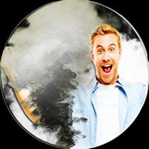 Smoke In Picture Effects Joke logo