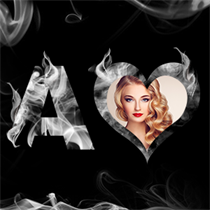 Smoky Text Photo Frames logo