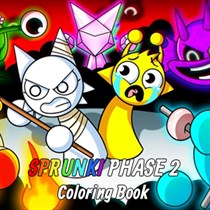 Sprunky Phase 2 Coloring Book logo