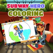 Subway Hero Coloring Book logo