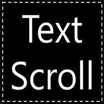 Text scroll logo