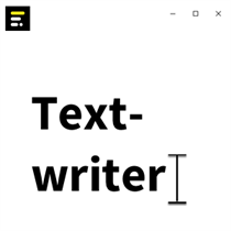 Text-writer logo