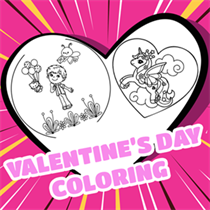Valentine's Day Coloring Book logo